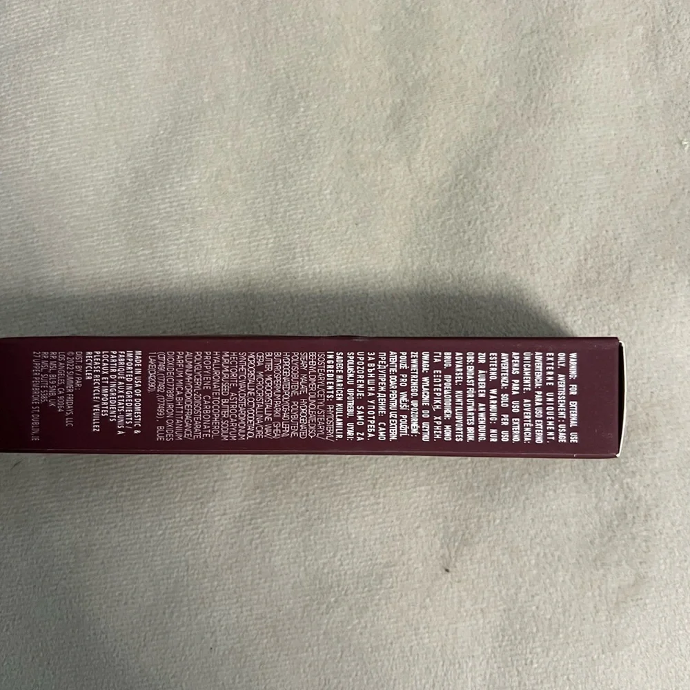 Summer Fridays Brown Sugar Lip Butter Balm Hydrating Vegan Lip Treatment NIB